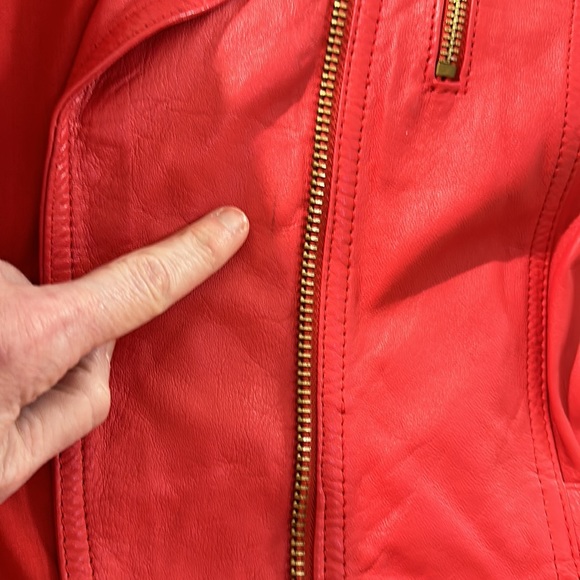 Italian LEATHER buttery soft Moto style jacket - Picture 15 of 16